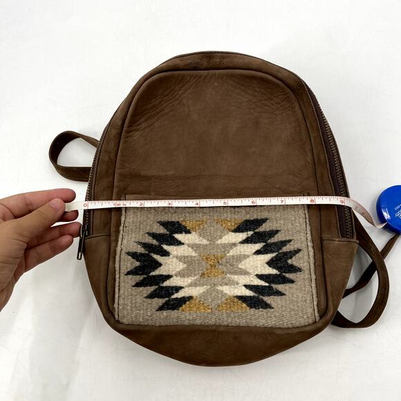 MZ Fair trade Brown Southwestern backpack - Picture 8 of 9